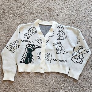 Cider Dinosaur Cardigan M